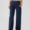Jeans med middels høy midje og løs passform i 90-tallsstil