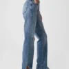 Jeans med middels høy midje og løs passform i 90-tallsstil