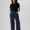 Jeans med middels høy midje og løs passform i 90-tallsstil