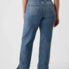 Jeans med middels høy midje og løs passform i 90-tallsstil