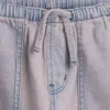 Jeansshorts for barn med lav midje og lang passform