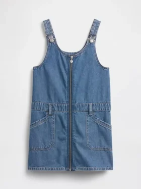 Jeansskjørt med glidelås for barn