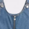 Jeansskjørt med glidelås for barn