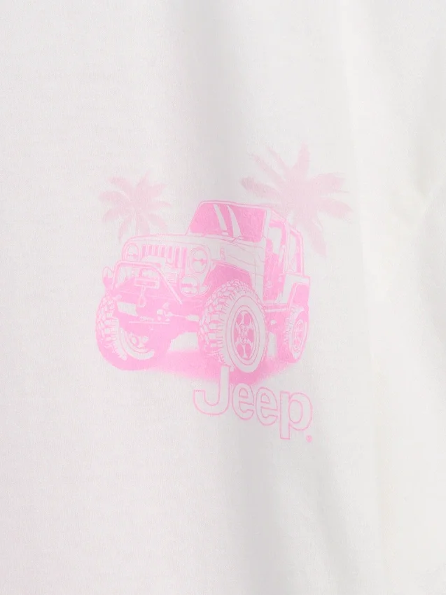 Jeep-T-skjorte i oversized-modell for barn