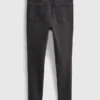 Jeggings for barn med høy midje og slitt look