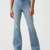 Jeggings med høy midje og utvidet ben for barn