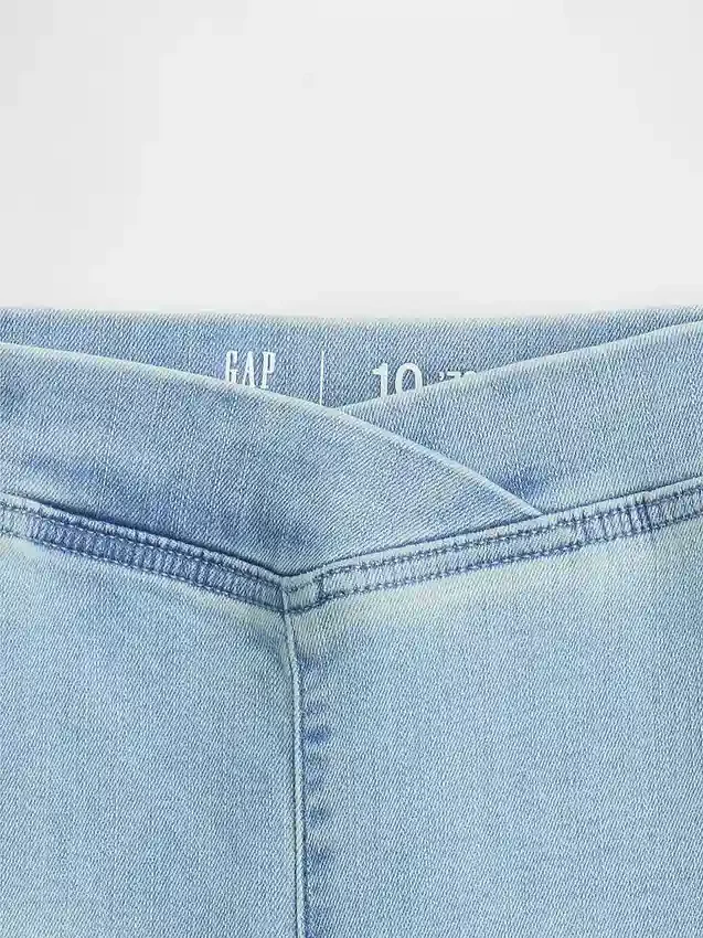 Jeggings med høy midje og utvidet ben for barn