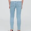 Jeggings med middels høy midje og elastisk linning for barn