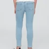 Jeggings med middels høy midje og elastisk linning for barn