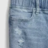 Jeggings med middels høy midje og elastisk linning for barn