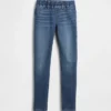 Jeggings med middels høy midje og elastisk linning for barn