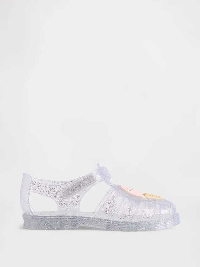 Jelly-sandaler for småbarn i fisker-design