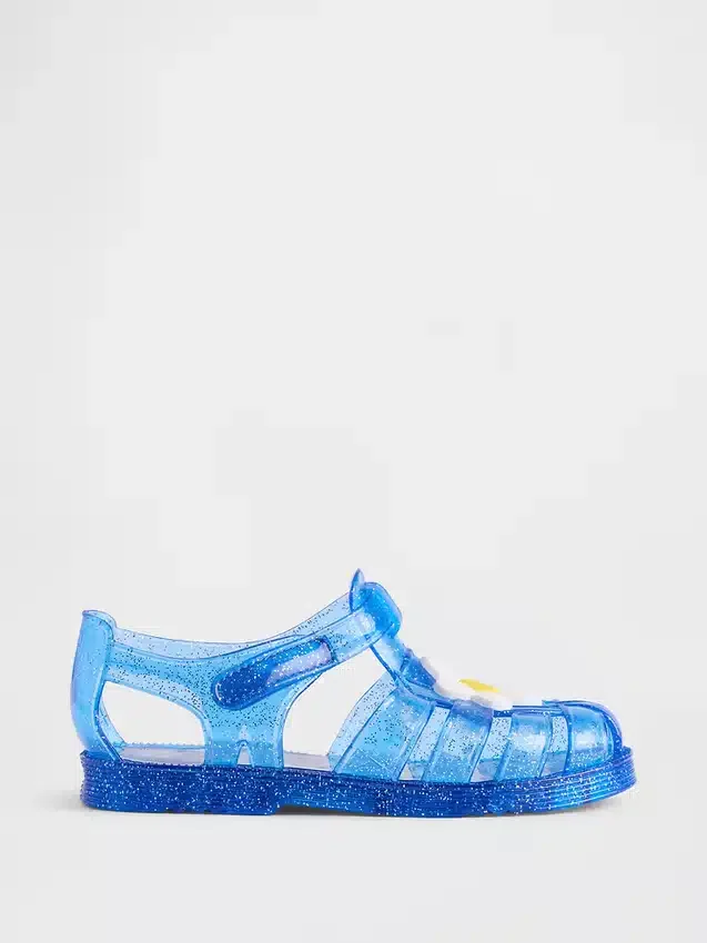 Jelly-sandaler for småbarn i fisker-design