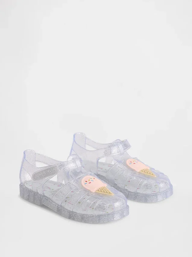 Jelly-sandaler for småbarn i fisker-design