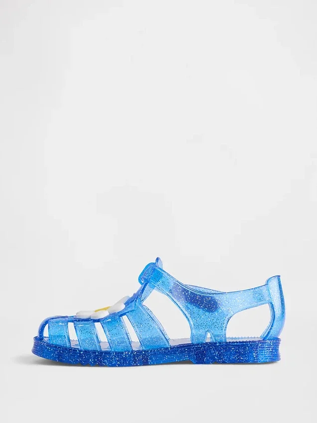 Jelly-sandaler for småbarn i fisker-design