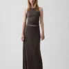 Jersey-maxi-skjørt