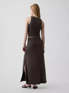 Jersey-maxi-skjørt