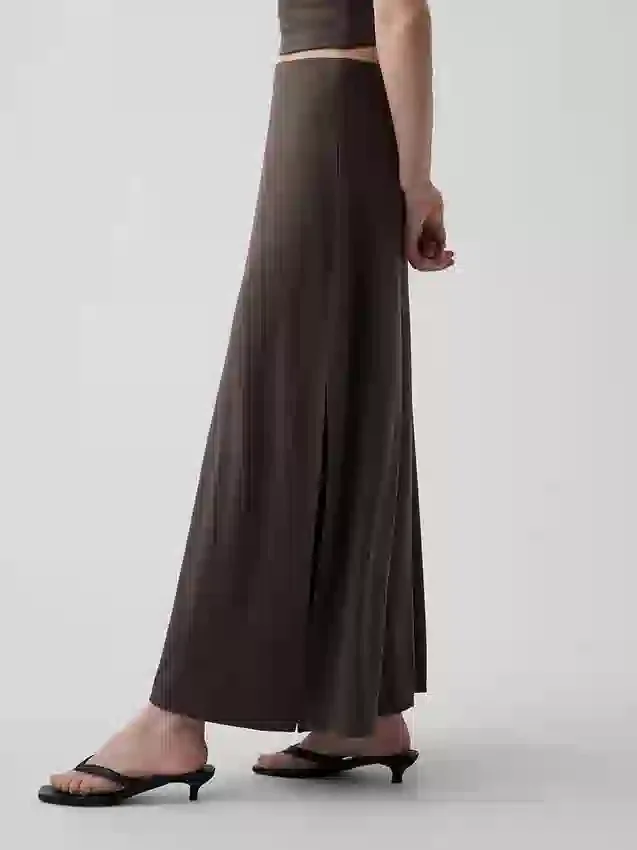 Jersey-maxi-skjørt