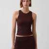 Jersey-tanktop med kort passform