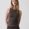 Jersey-tanktop med kort passform