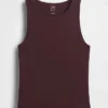 Jersey-tanktop med kort passform