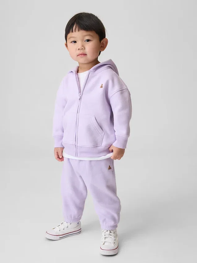 Joggebukse for Baby og Småbarn i Vintagesoft-stoff med avslappet passform