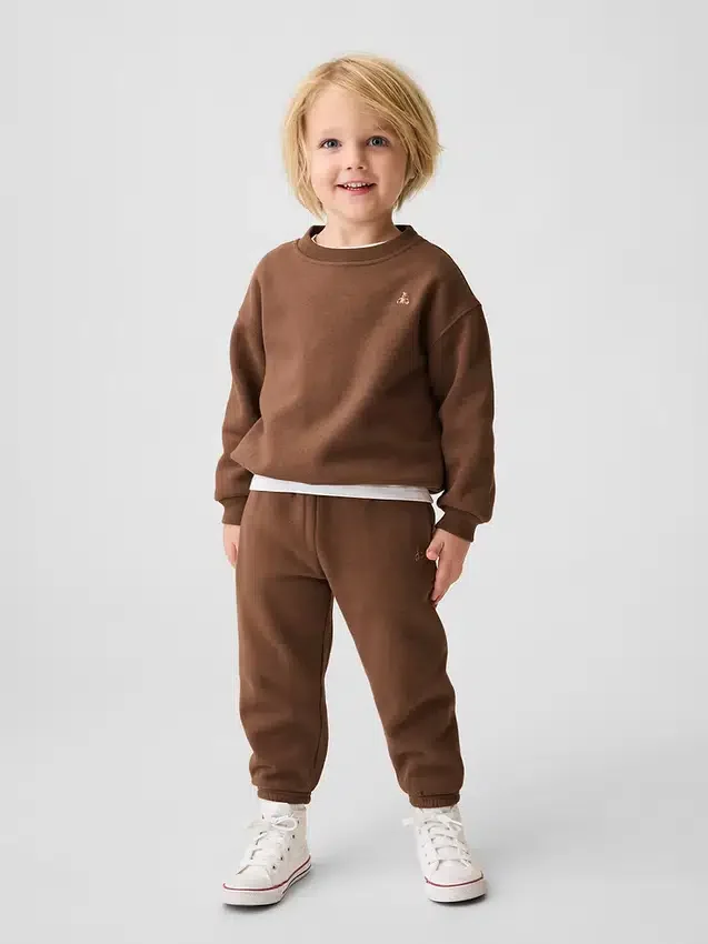 Joggebukse for Baby og Småbarn i Vintagesoft-stoff med avslappet passform