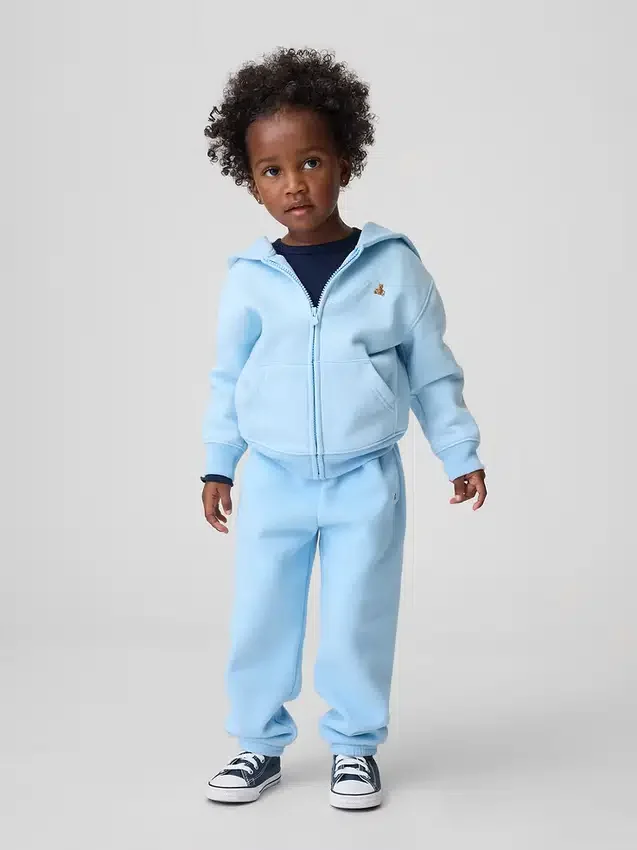 Joggebukse for Baby og Småbarn i Vintagesoft-stoff med avslappet passform