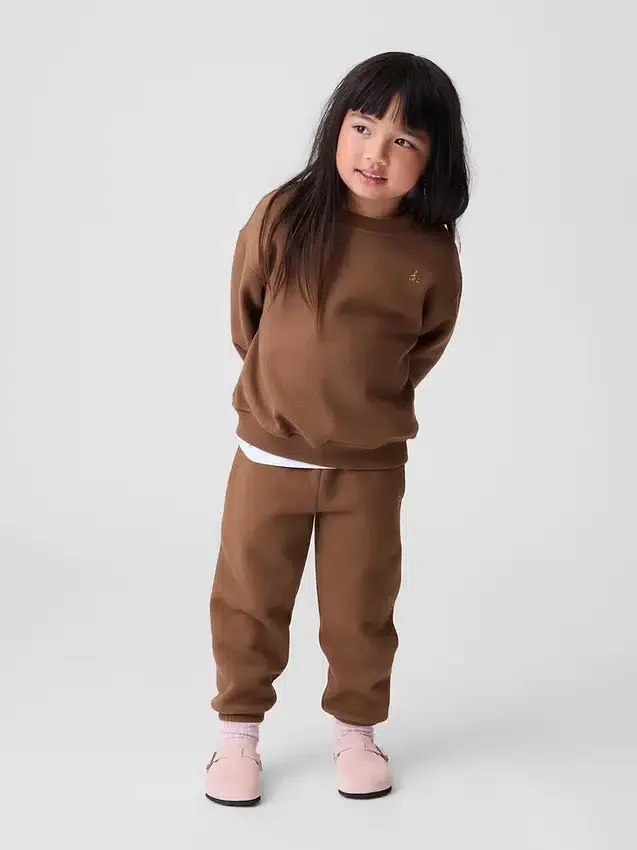 Joggebukse for Baby og Småbarn i Vintagesoft-stoff med avslappet passform