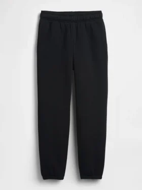 Joggebukse for barn med avslappet passform og sherpa-fôr