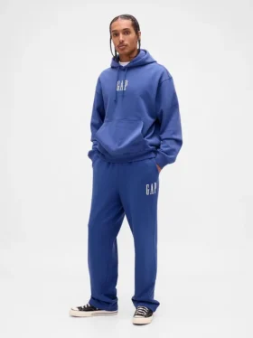 Joggebukse for voksne i tungt stoff med avslappet passform og logo