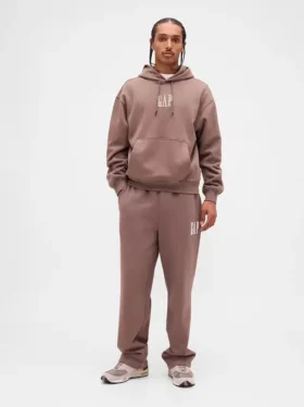 Joggebukse for voksne i tungt stoff med avslappet passform og logo