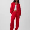 Joggebukse i bomullsgasbind