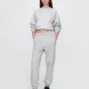 Joggebukse med høy midje i Vintagesoft-stil