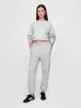 Joggebukse med høy midje i Vintagesoft-stil
