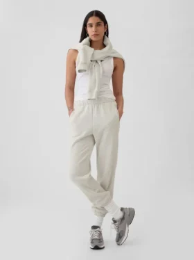 Joggebukse med høy midje i Vintagesoft-stil
