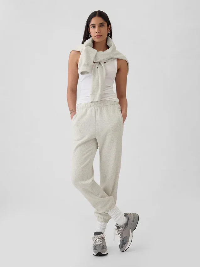 Joggebukse med høy midje i Vintagesoft-stil