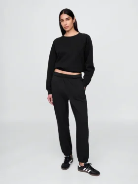 Joggebukse med høy midje i Vintagesoft-stil