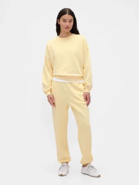 Joggebukse med høy midje i Vintagesoft-stil