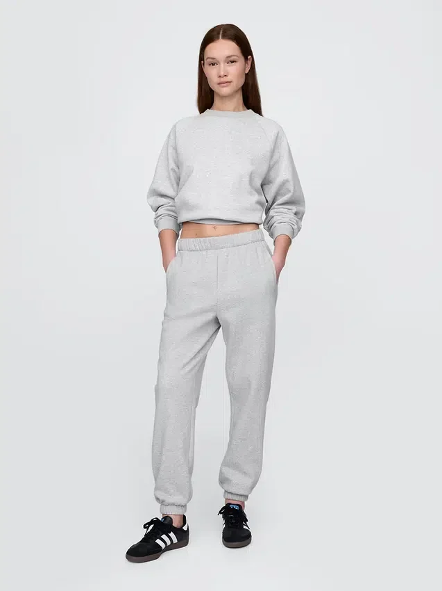 Joggebukse med høy midje i Vintagesoft-stil