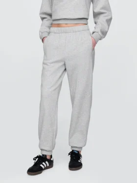 Joggebukse med høy midje i Vintagesoft-stil