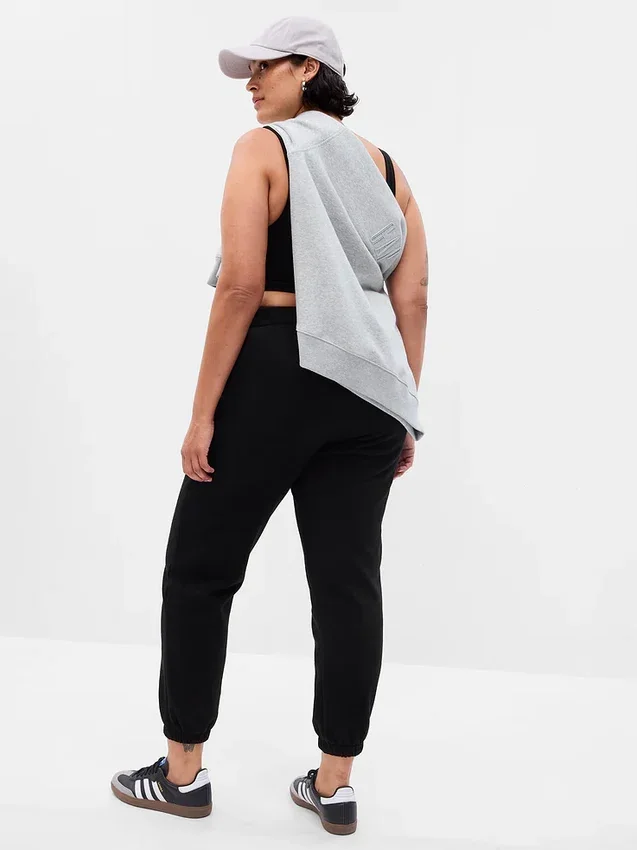 Joggebukse med høy midje i Vintagesoft-stil