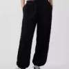 Joggebukse med middels høy midje i Vintagesoft-stoff