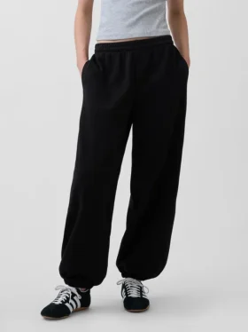 Joggebukse med middels høy midje i Vintagesoft-stoff