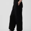 Joggebukse med middels høy midje i Vintagesoft-stoff