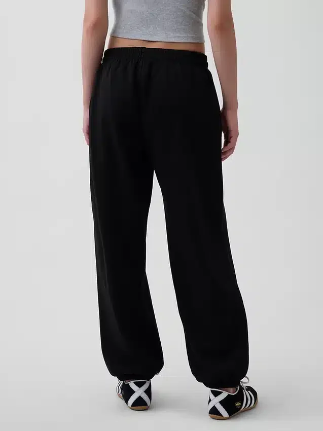 Joggebukse med middels høy midje i Vintagesoft-stoff