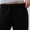 Joggebukse med middels høy midje i Vintagesoft-stoff