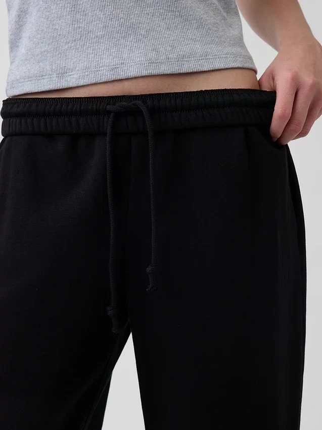 Joggebukse med middels høy midje i Vintagesoft-stoff