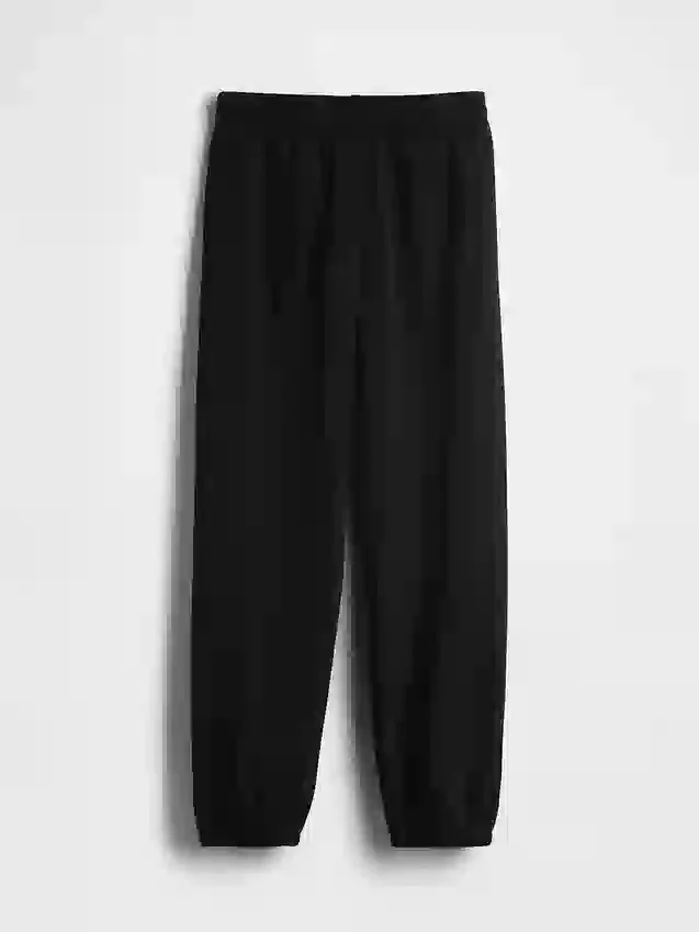 Joggebukse med middels høy midje i Vintagesoft-stoff