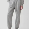 Joggebukse med middels høy midje i Vintagesoft-stoff med avslappet passform